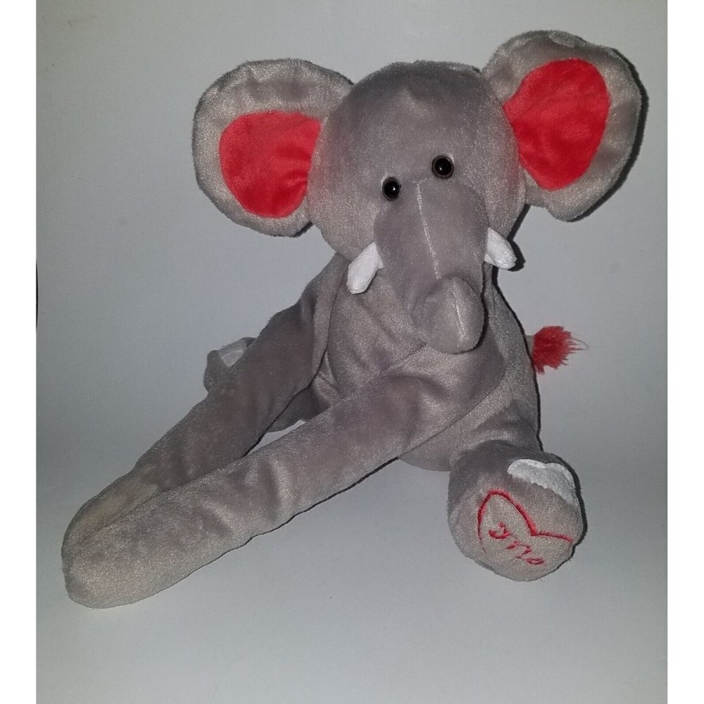 Animal Adventure Hug Me Elephant Plush Valentine's Day Gift 10" Toy Long Arms